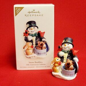 Hallmark Snow Buddies 10th Anniversary Ed 2007 Christmas Ornament